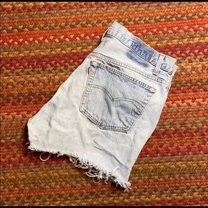Vintage 501 Button Fly Cut Off Shorts